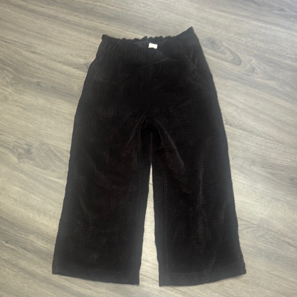 GAP Black Casual Wide-Leg Cropped Pants